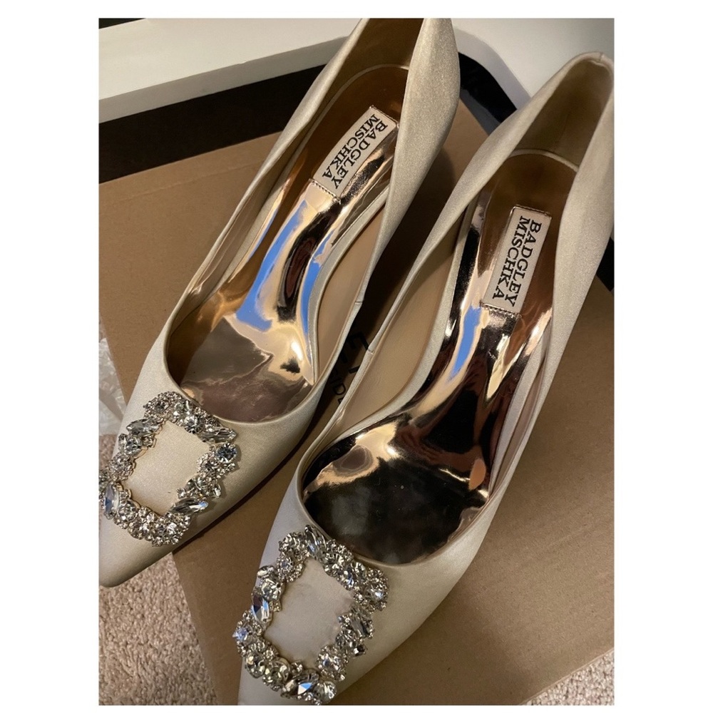 Badgley Mischka Carrie Crystal Embellished Pump